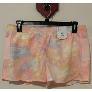 Xersion Girls XL Plus 18.5 Tie-Dye Quick-Dri Adjustable Pocket Shorts NWT! A5901